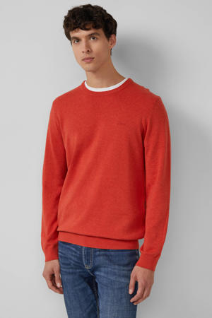 pullover fijn gebreid oranje
