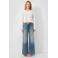 QS wide leg jeans medium blue denim