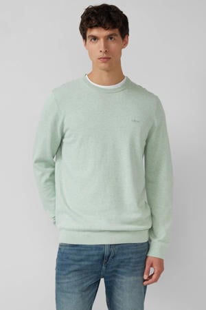 pullover fijn gebreid lichtgroen