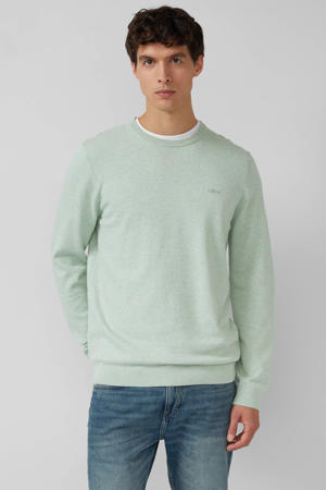 pullover fijn gebreid lichtgroen