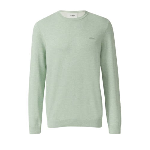 s.Oliver pullover fijn gebreid lichtgroen afbeelding