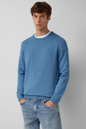 pullover fijn gebreid blauw