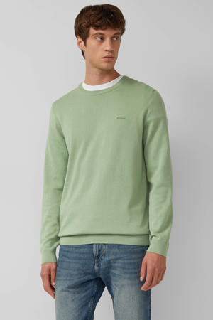 pullover fijn gebreid lichtkaki