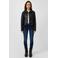 QS imitatieleren leren bikerjack zwart