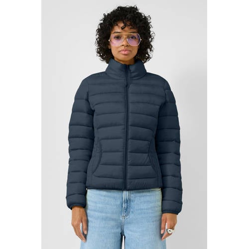 QS gewatteerde jas donkerblauw afbeelding