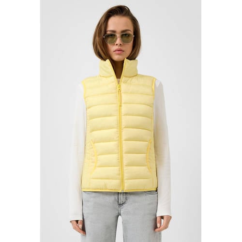 QS bodywarmer quilted lichtgeel afbeelding