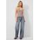 QS wide leg jeans grey denim