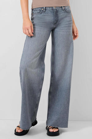 wide leg jeans grey denim