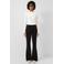 QS regular waist flared broek zwart