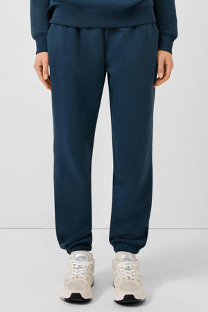 regular waist casual broek donkerblauw
