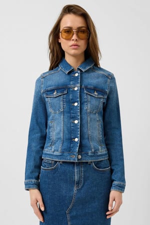 Bovenkleding Wol aan de binnenkant Effen warm blauw spijkerjack voor dames met bont Pluche damesjeansjas Winter 2025, koud gewatteerd Koreaans buitenste 200000345 Bovenkleding Wol aan de binnenkant Effen warm blauw spijkerjack voor dames met bont Pluche damesjeansjas Winter 2025, koud gewatteerd Koreaans buitenste 200000345
