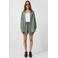 QS blouse donkergroen met textuur