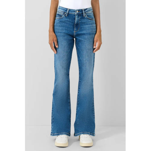 QS flared jeans light blue denim afbeelding