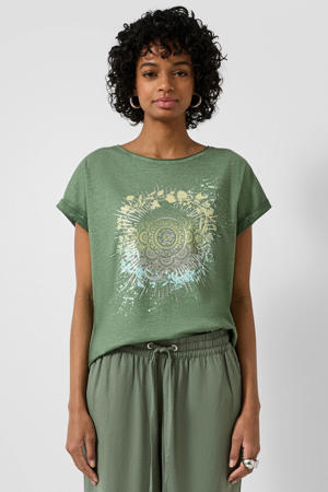 T-shirt donkergroen