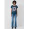 QS T-shirt donkerblauw