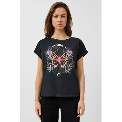 QS T-shirt zwart afbeelding