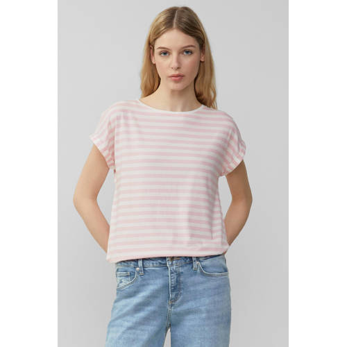 QS gestreepte top lichtroze afbeelding