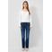 QS flared jeans dark blue denim