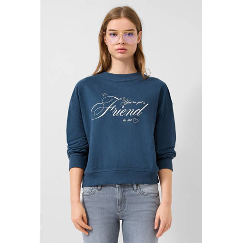 QS sweater donkerblauw afbeelding