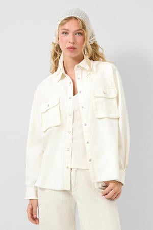 denim blouse ecru
