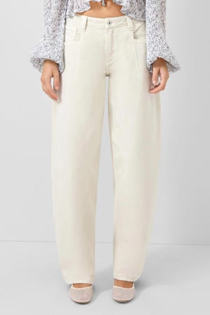 barrel jeans wit