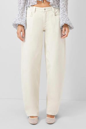 barrel jeans wit