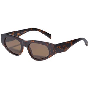 zonnebril Junie met tortoise print donkerbruin