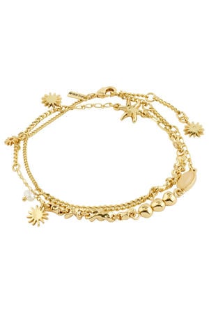 gold plated armband Prism (set van 2)