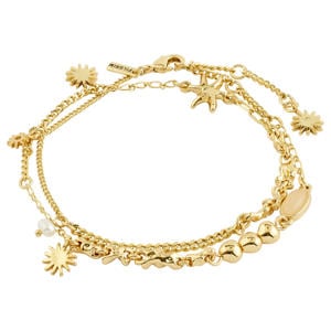 gold plated armband Prism (set van 2)