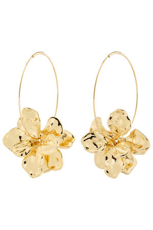 gold plated oorbellen Lunith
