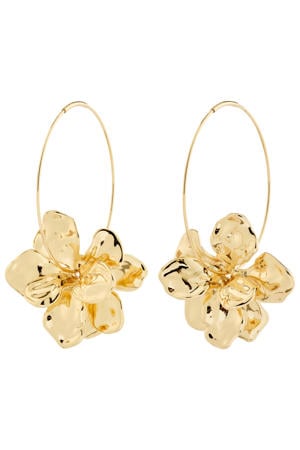 gold plated oorbellen Lunith