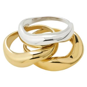 gold plated ring Nova (set van 3)
