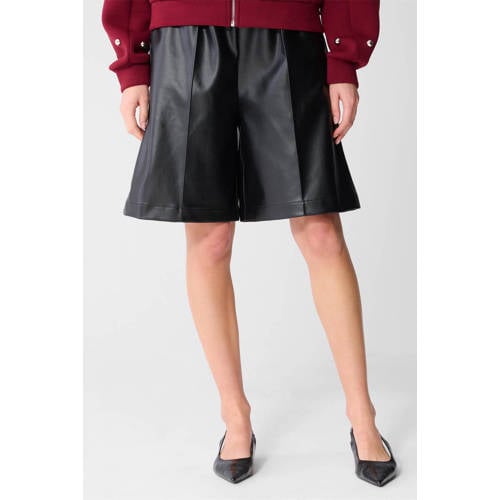 Shoeby imitatieleren short zwart afbeelding