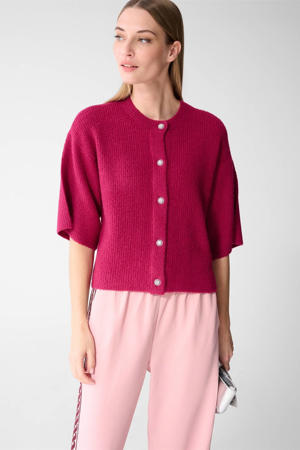 vest roze gebreid