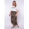 Exxcellent midi rok met panterprint bruin