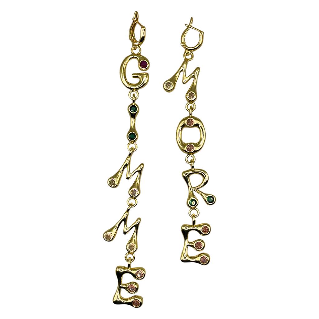 Bonnie Studios gold plated oorbellen Gimme More