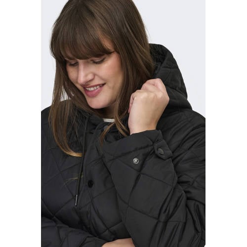 ONLY CARMAKOMA jack quilted zwart afbeelding