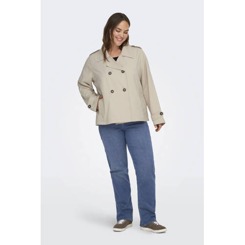 ONLY CARMAKOMA trenchcoat beige afbeelding