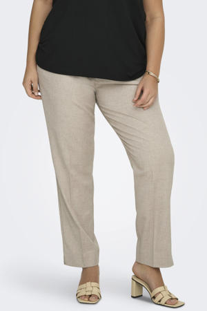 straight high waist casual broek