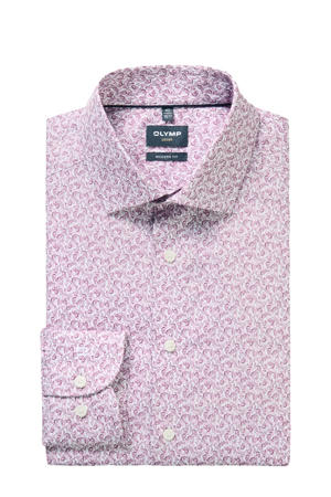 comfort casual overhemd roze