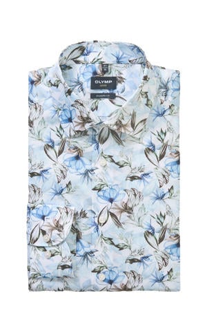comfort casual overhemd lichtblauw