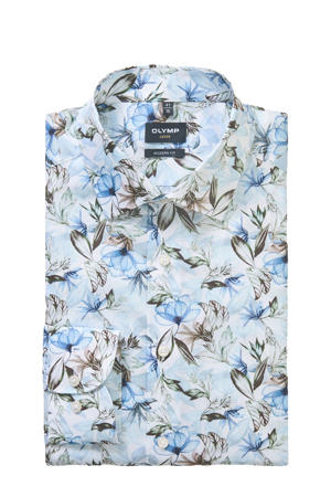 comfort casual overhemd lichtblauw