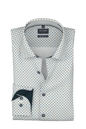 comfort casual overhemd wit