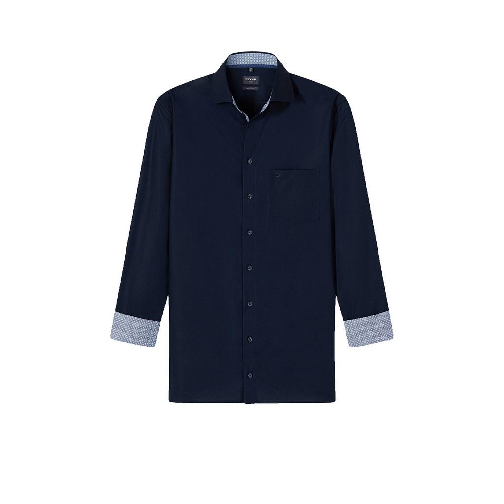 Olymp Comfort zakelijk overhemd donkerblauw