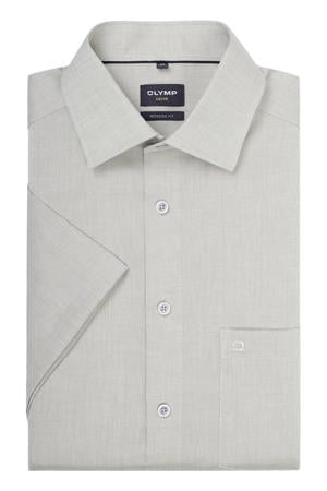 comfort casual overhemd olijfgroen