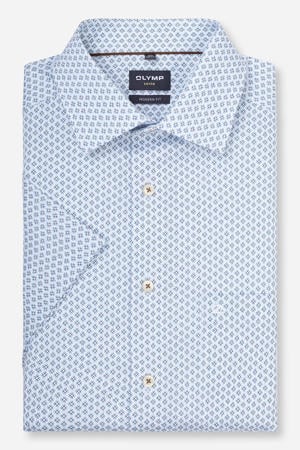 comfort casual overhemd lichtblauw