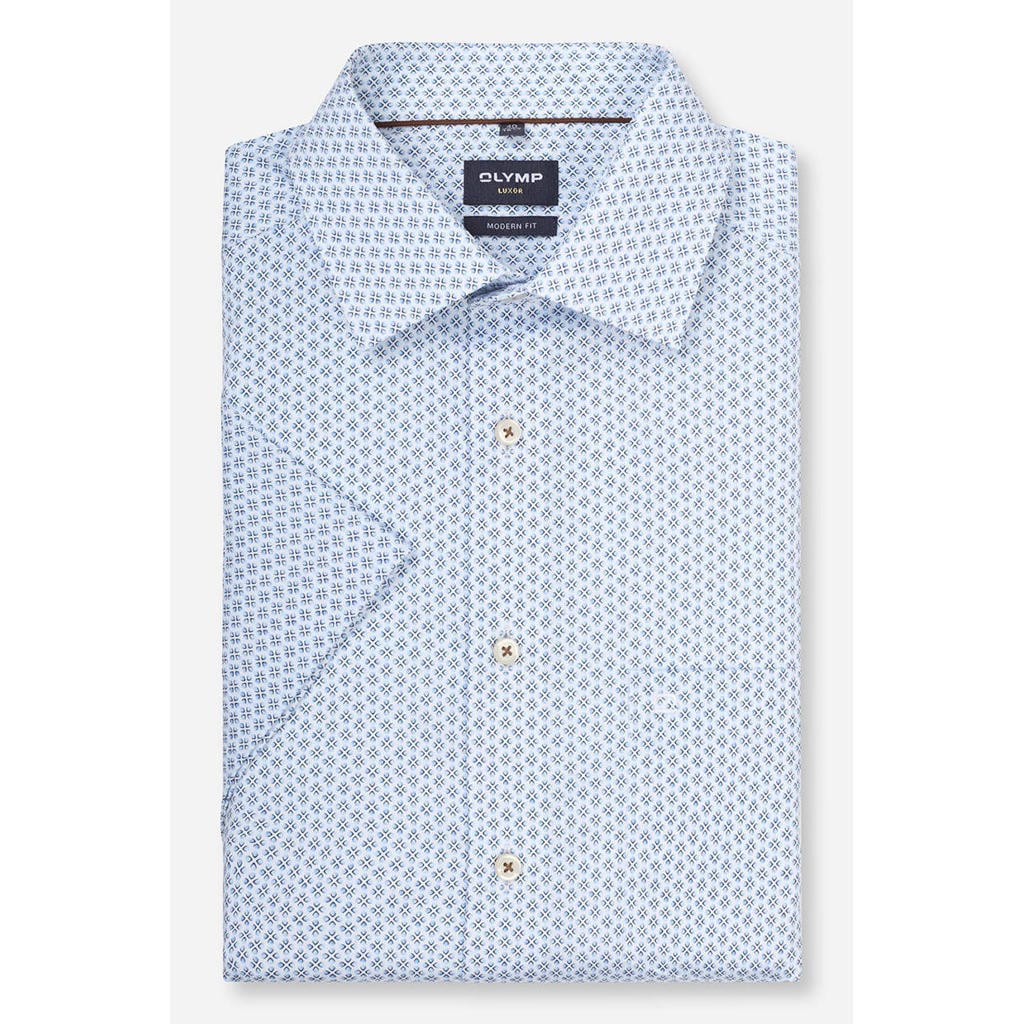 Olymp comfort casual overhemd lichtblauw