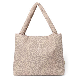 luiertas Puffy Leopard Mom Bag beige