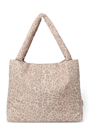 luiertas Puffy Leopard Mom Bag beige