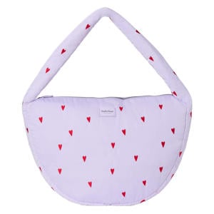 crossbody tas Puffy Hearts paars